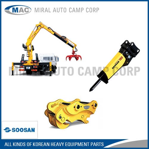 Heavy Equipment Parts for Soosan - Miral Auto Camp Corp